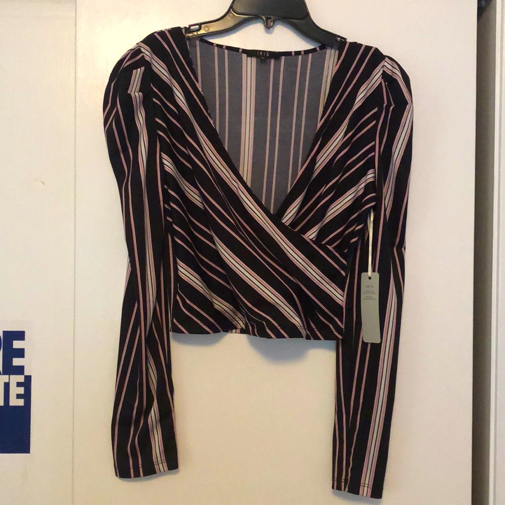 NWT Black & Pink Top